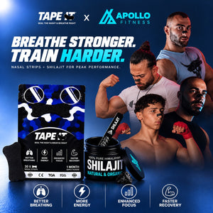 The Power Duo - Shilajit Jar & TAPE IT Nasal Strip
